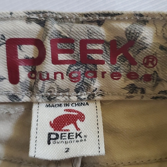 Peek Dungarees Floral Skinny Jeans Toddler Girls Size 2 - Picture 8 of 9